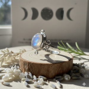 Moonstone Silver Ring